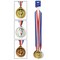 Beistle 12ct Red White Blue Competition Medals with Ribbon 30”